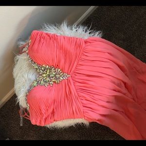 Beautiful coral evening/prom dress.